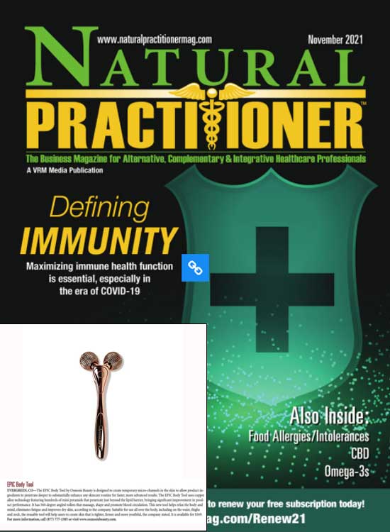 Natural Practitioner Cover featuring Osmosis EPIC Body Tool